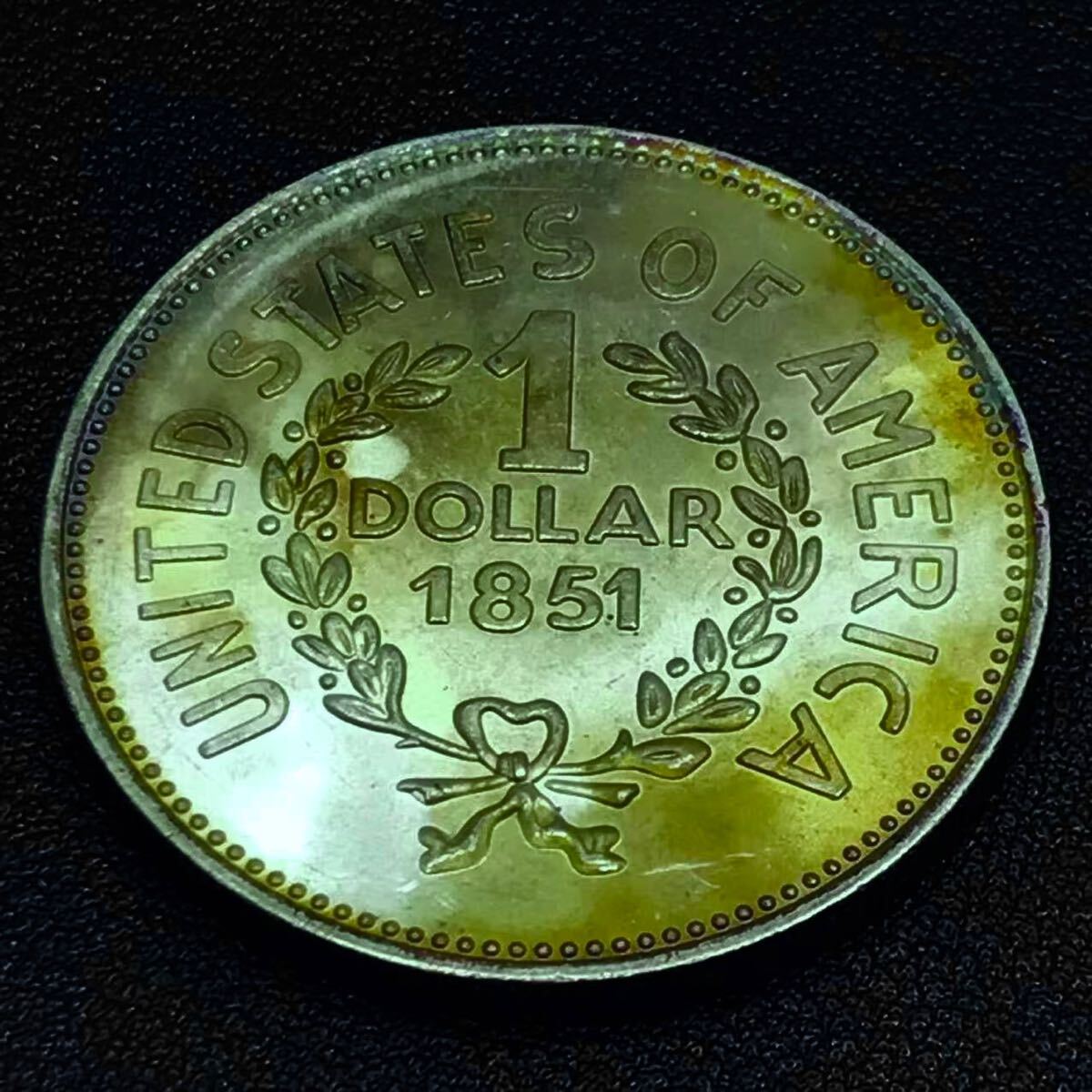 アメリカ銀貨 銀貨 1851年 1ドル インディアンヘッド アメリカ アメリカ銀貨 銀貨 1851年 1ドル インディアンヘッド アメリカ