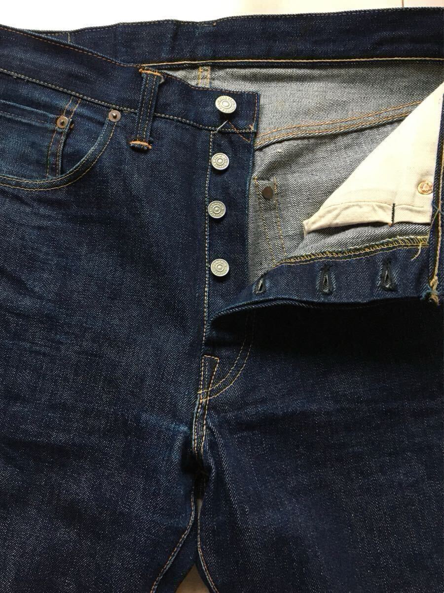 NON WASH 47モデル】真紺 革パッチ 片面 501XX 33×34表記 40年代 NON WASH 47モデル】真紺 革パッチ 片面 501XX 33×34表記 40年代