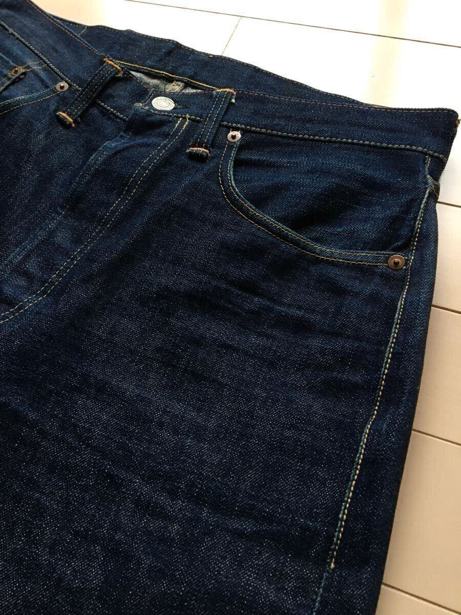 NON WASH 47モデル】真紺 革パッチ 片面 501XX 33×34表記 40年代 NON WASH 47モデル】真紺 革パッチ 片面 501XX 33×34表記 40年代