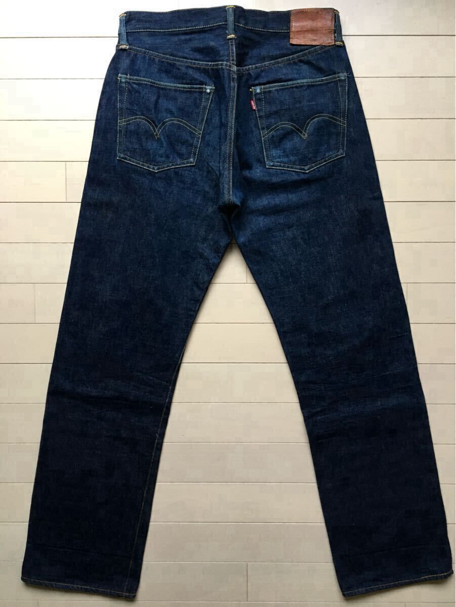 NON WASH 47モデル】真紺 革パッチ 片面 501XX 33×34表記 40年代 NON WASH 47モデル】真紺 革パッチ 片面 501XX 33×34表記 40年代