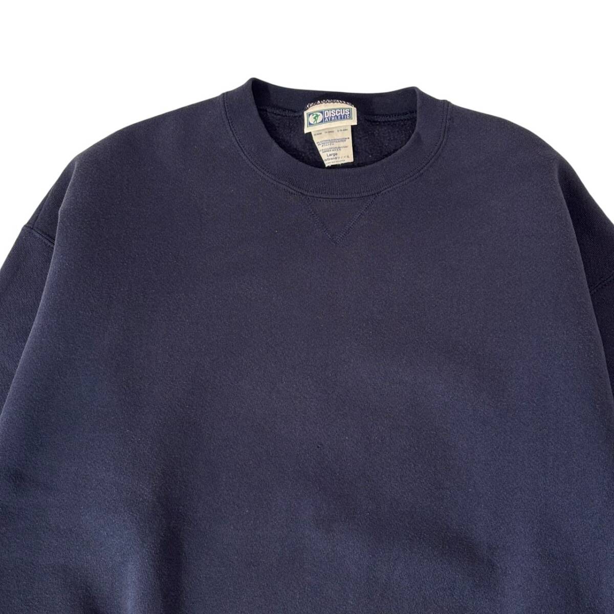 Lサイズ 古着 90s USA製 DISCUS ATHLETIC 前V ガゼット 無地 Lサイズ 古着 90s USA製 DISCUS ATHLETIC 前V ガゼット 無地