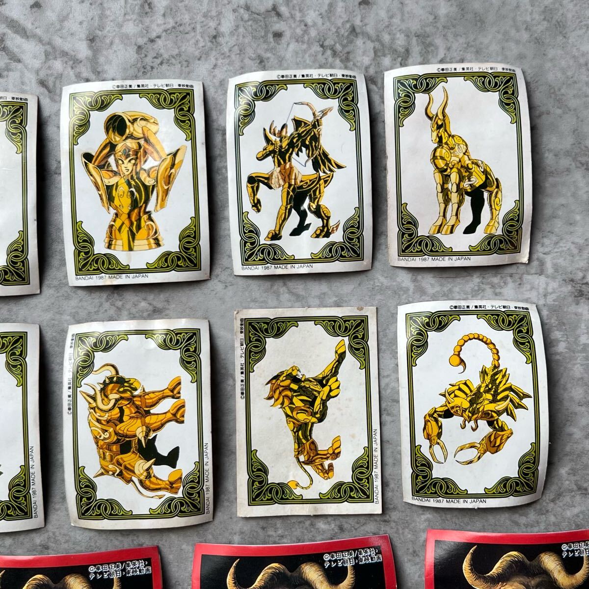 当時物 聖闘士星矢 ガシャポン パート7 シール ステッカー