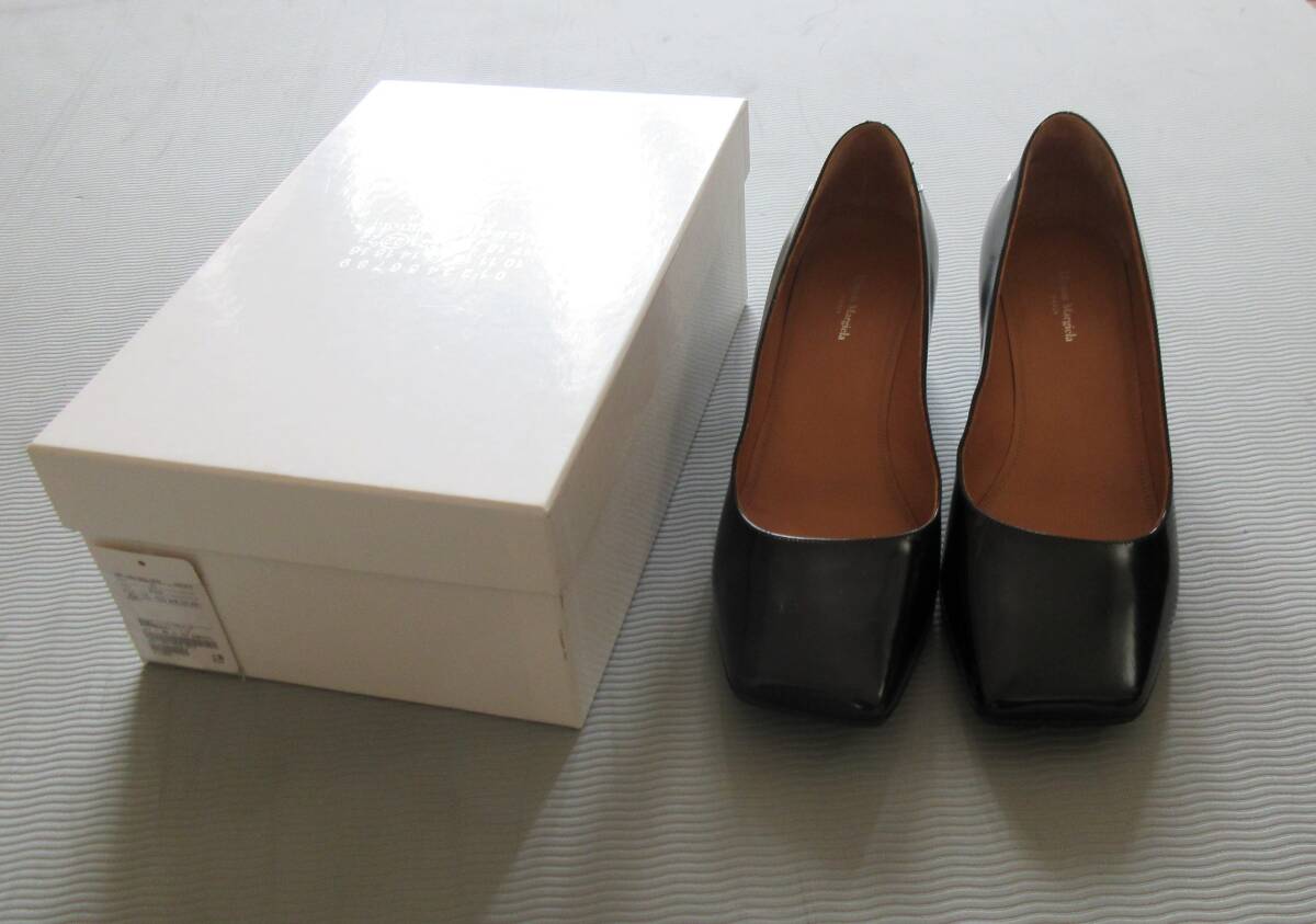 【セール 登場から人気沸騰】 Maison スクエアトゥ ブラック メゾンマルジェラ Margiela 靴