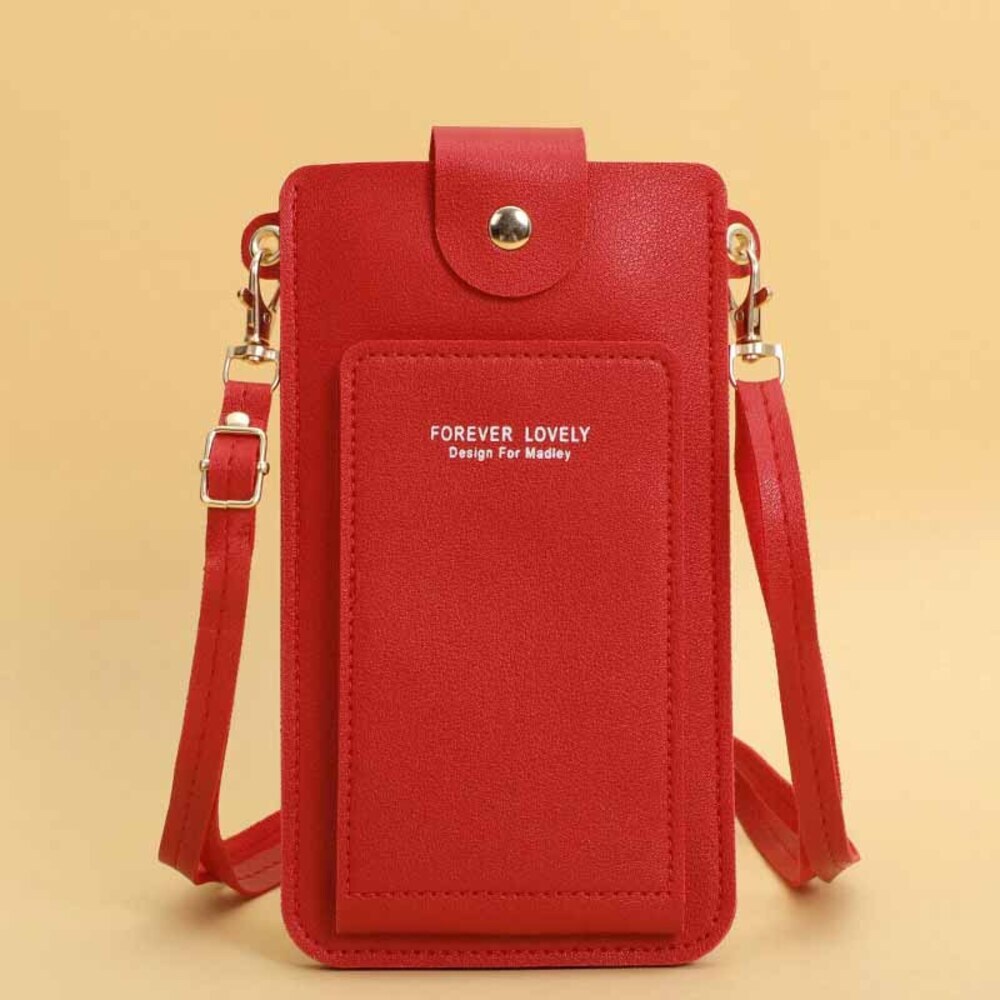 ☆ レッド ☆ スマホポーチ 入れたまま操作 pmysj1210 スマホポーチ 入れたまま レディース スマホショルダー スマホ 入れたまま操作