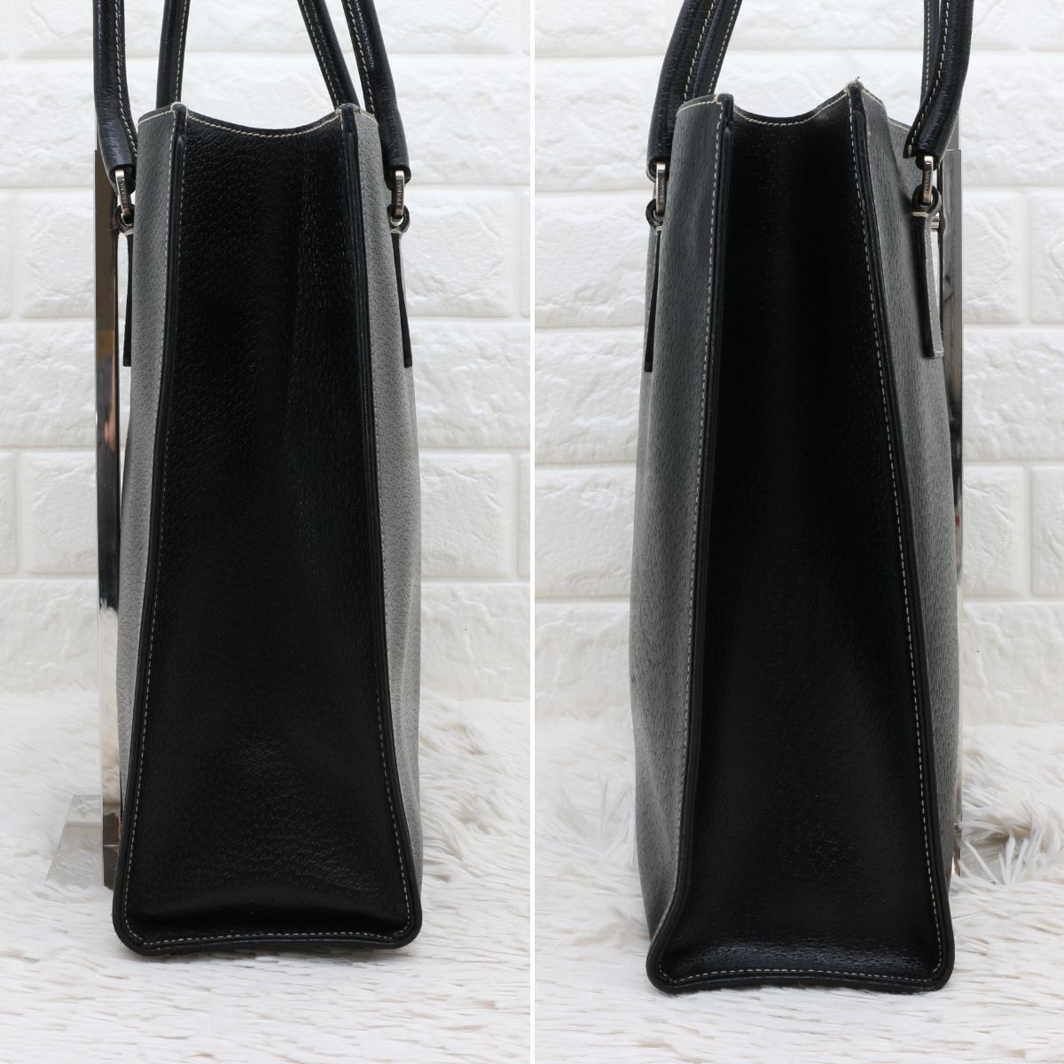PRADA プラダ 三角ロゴ プレート トートバッグ ハンドバッグ PRADA プラダ 三角ロゴ プレート トートバッグ ハンドバッグ