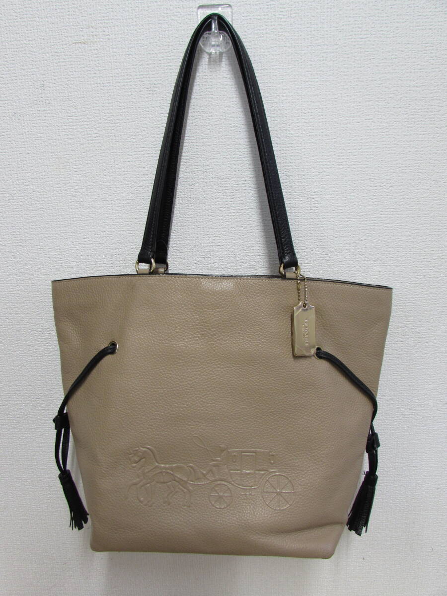 COACH コーチ アンディトートバッグ レザー ベージュ J2279 COACH コーチ アンディトートバッグ レザー ベージュ J2279