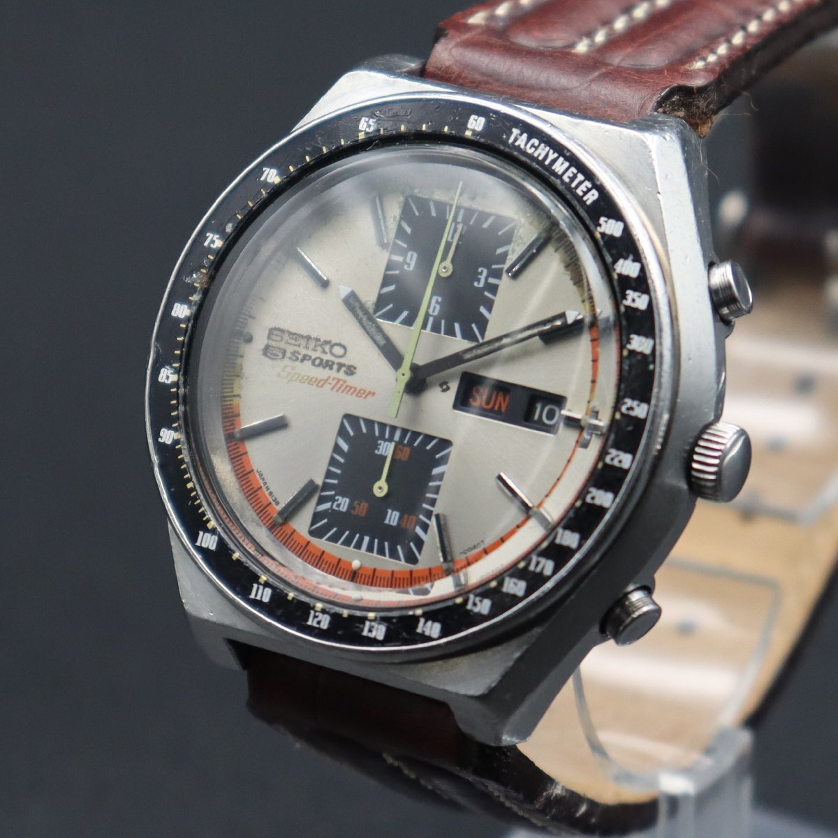 希少 OH済 SEIKO セイコー 5スポーツ スピードタイマー 角目 希少 OH済 SEIKO セイコー 5スポーツ スピードタイマー 角目