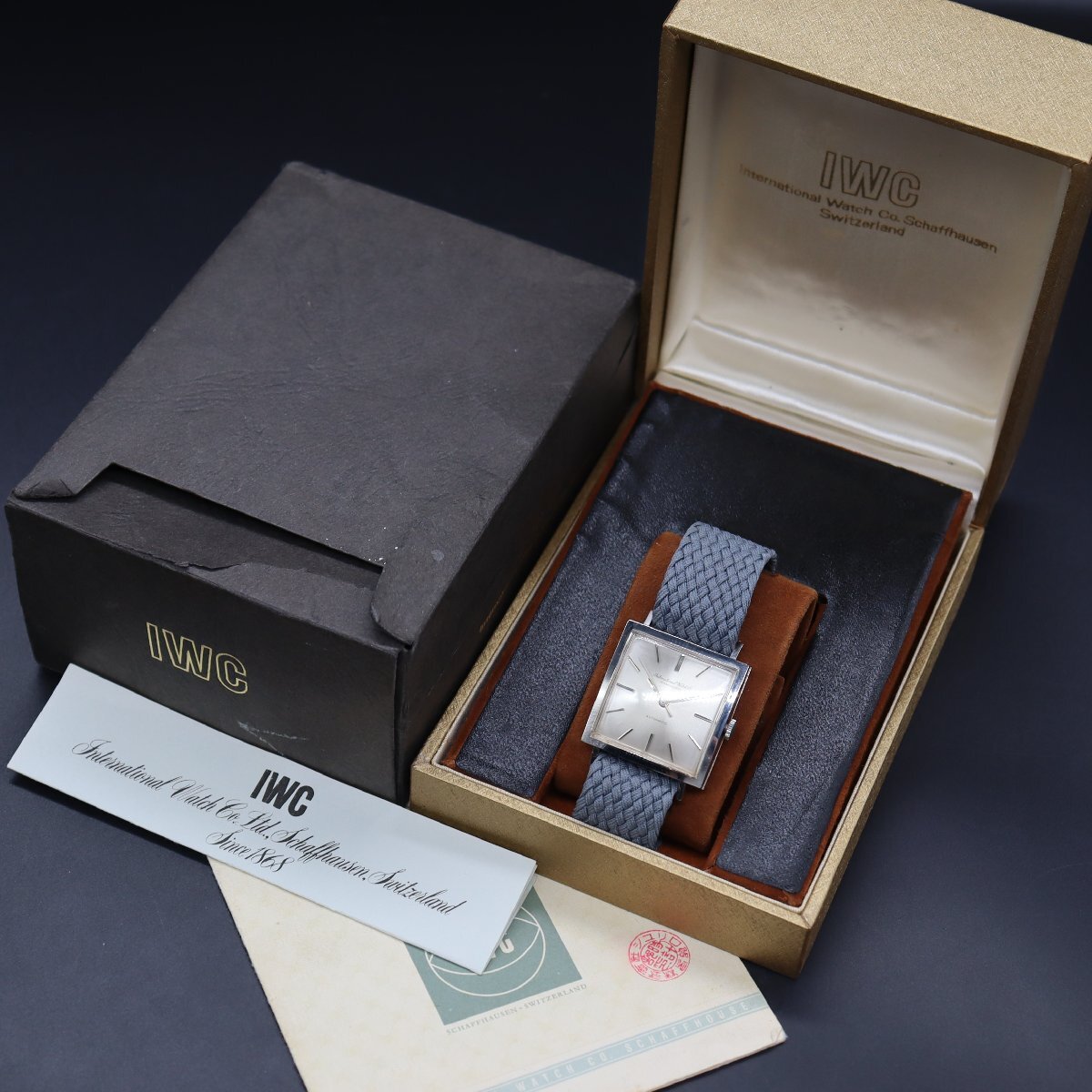 希少 スクエア IWC SCHAFFHAUSEN シャフハウゼン オールド 希少 スクエア IWC SCHAFFHAUSEN シャフハウゼン オールド