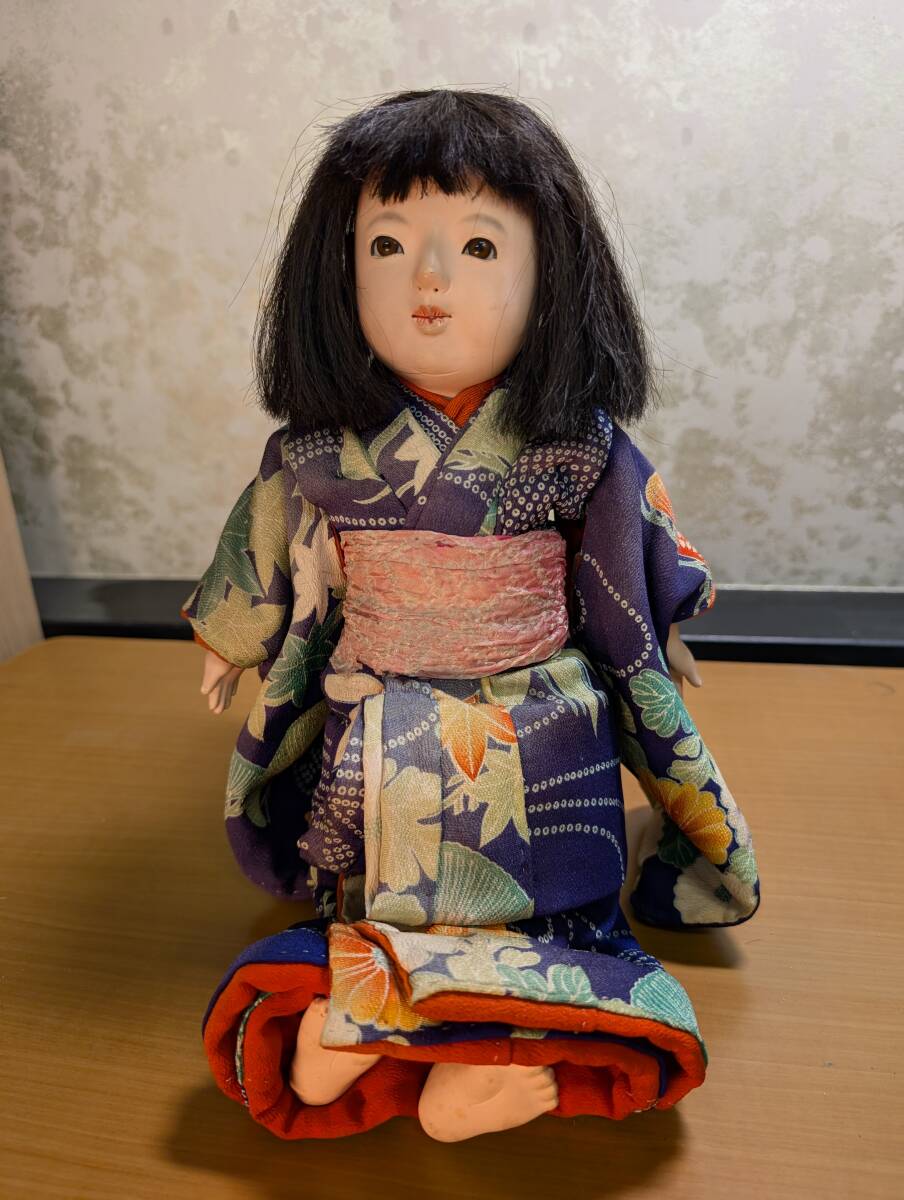 MT】①市松人形 都花斎 湖秋山作 縮緬時代着物 検アンティーク MT】①市松人形 都花斎 湖秋山作 縮緬時代着物 検アンティーク