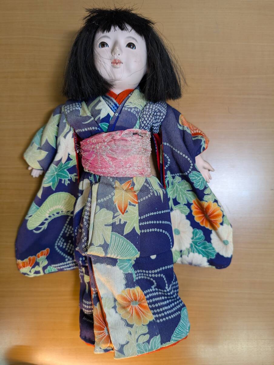 MT】①市松人形 都花斎 湖秋山作 縮緬時代着物 検アンティーク MT】①市松人形 都花斎 湖秋山作 縮緬時代着物 検アンティーク