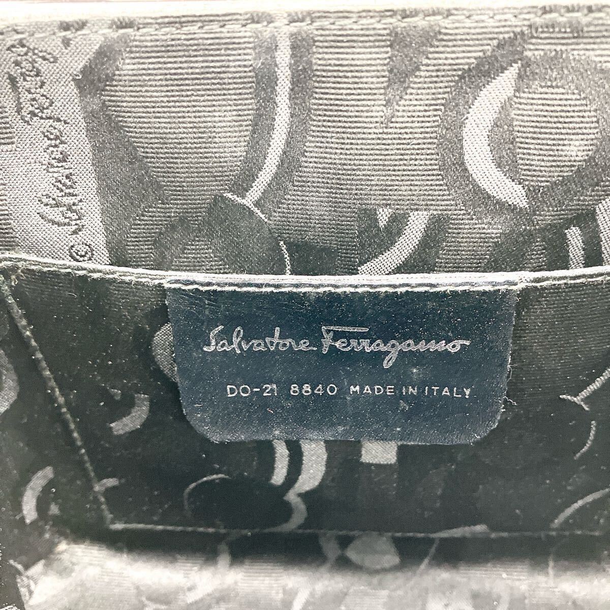 1スタ 極美品 Salvatore Ferragamo フェラガモ メタル ワイヤー メタリック スチール グレー ガンチーニ トップハンドル ハンドバッグ