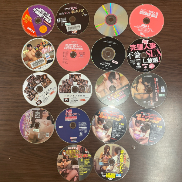 アダルトDVD　Discのみ　人妻物のDVDのみ　18枚セット売り