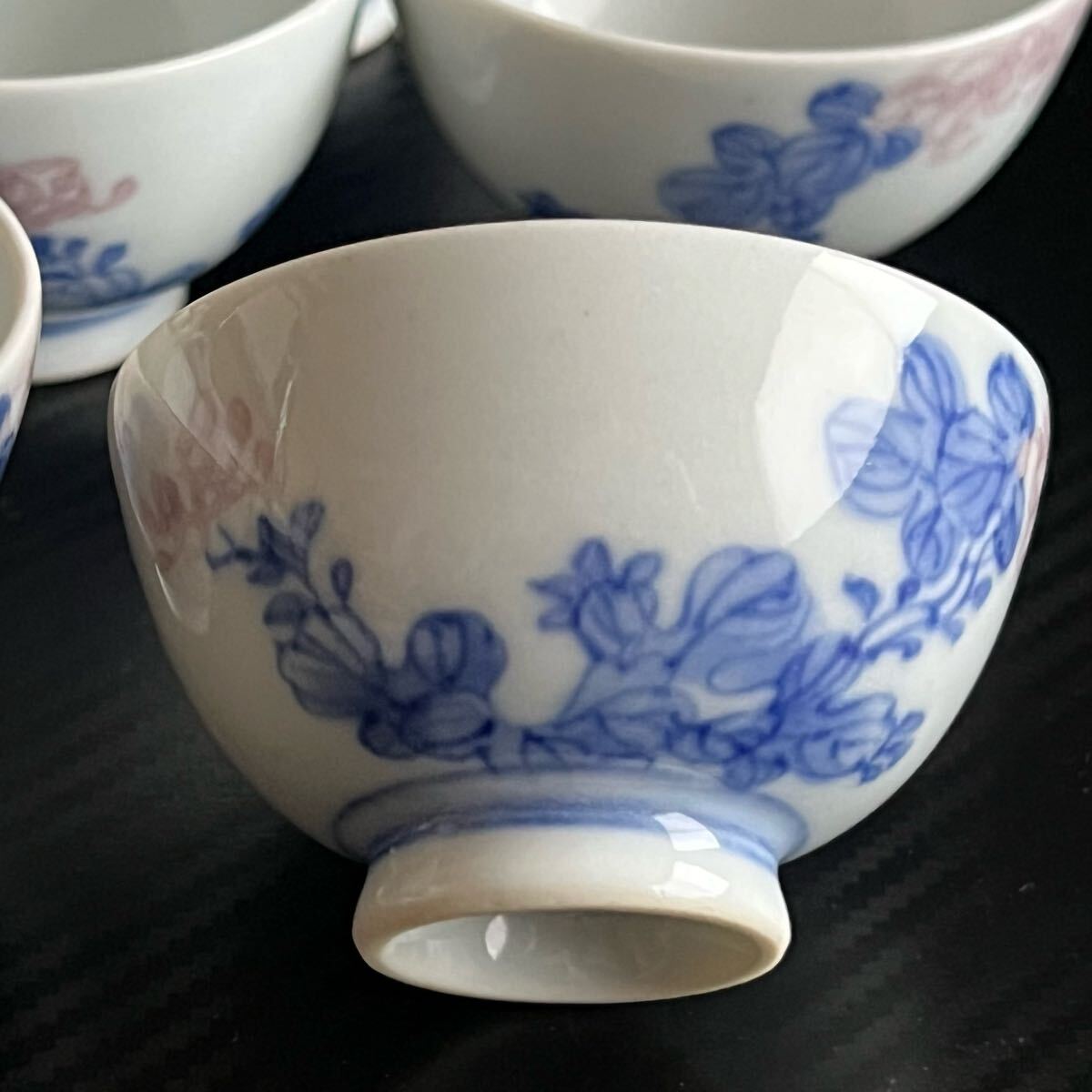 平安 竹泉造 色絵茶器 煎茶碗 五客 京焼 煎茶道具 染付 茶器 平安 竹泉造 色絵茶器 煎茶碗 五客 京焼 煎茶道具 染付 茶器