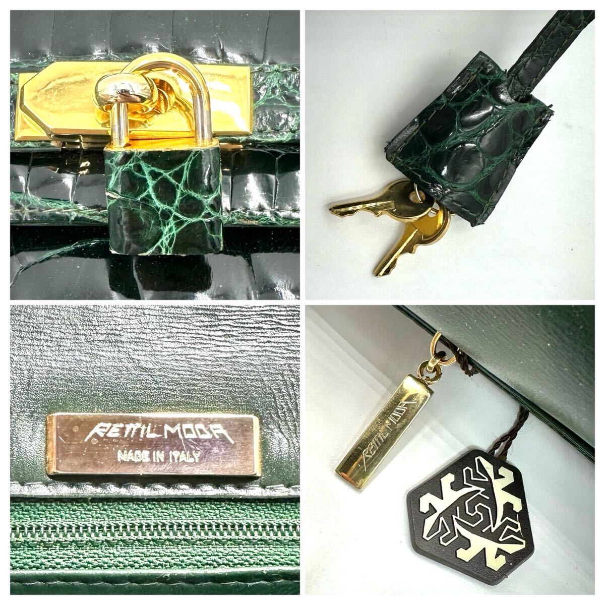 1円/極美品○ クロコダイル ワニ革 ハンドバッグ 手提げ 1円/極美品○ クロコダイル ワニ革 ハンドバッグ 手提げ