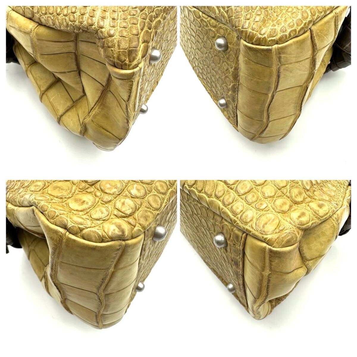 JRA公認/極美品○ クロコダイル ワニ革 ハンドバッグ 手提げ JRA公認/極美品○ クロコダイル ワニ革 ハンドバッグ 手提げ