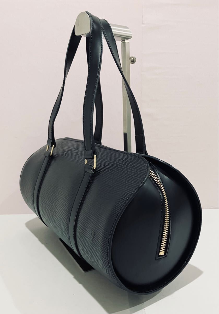 LOUIS VUITTON ● 使用わずか！ 新品 同様 スフロ エピ ノワール ルイヴィトン ハンドバッグ レザー 黒 ブラック
