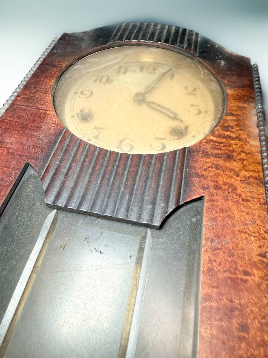 □古い時代物SEIKOSHA TOKYO 東京精工舎 角時計 柱時計掛時計