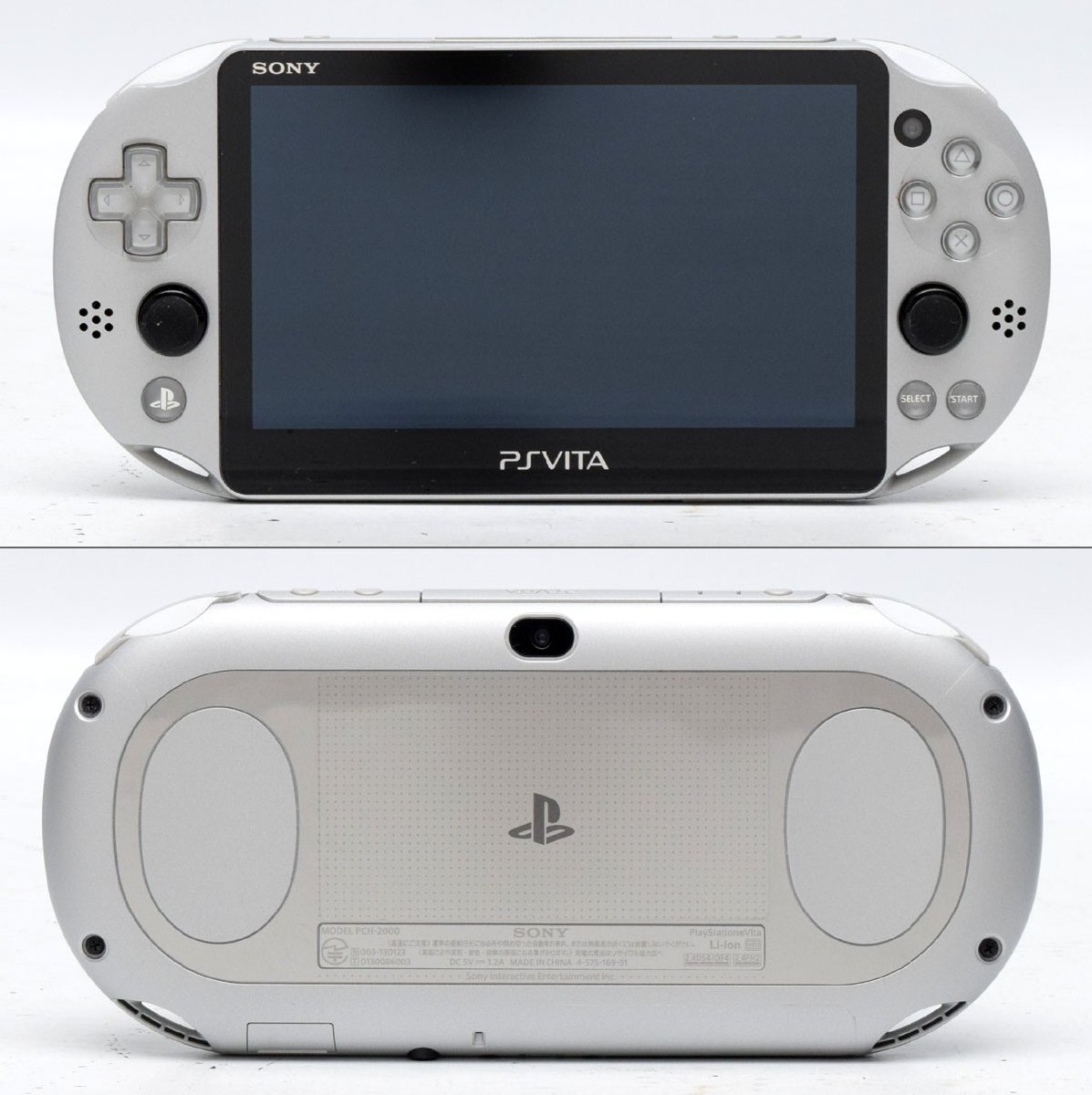 PlayStation Vita Wi-Fiモデル シルバー PCH-2000ZA25 初期動作 PlayStation Vita Wi-Fiモデル シルバー PCH-2000ZA25 初期動作