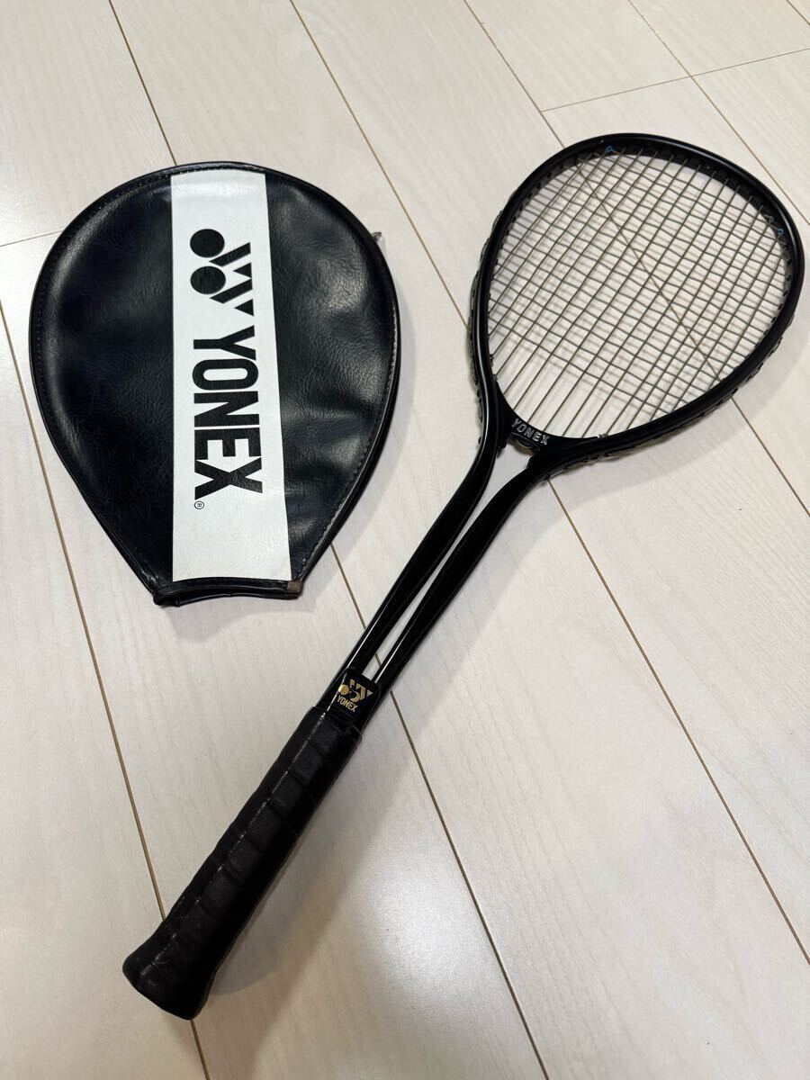YONEX 軟式テニスラケット　 TS-9500 ヨネックスラケットカバー　KAWASAKIラケットカバー　ガット　新品未使用　セット　ヴィンテージ品