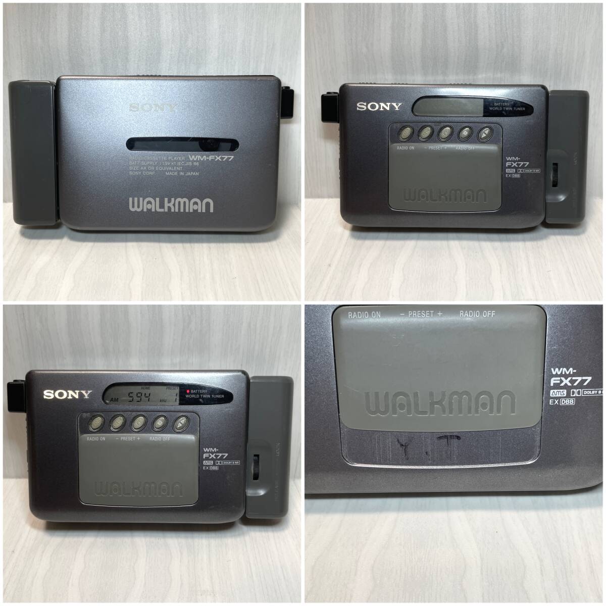 ジャンク/まとめ3個】SONY WALKMAN WM-FX77・WM-WE1・WM-EX2 ジャンク/まとめ3個】SONY WALKMAN WM-FX77・WM-WE1・WM-EX2