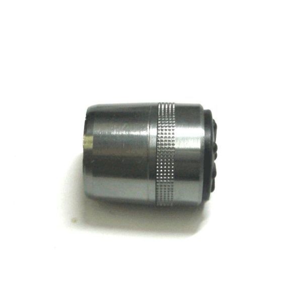 磯竿用尻栓 ガンメタリック アルミニウム製 内径33mm_画像1