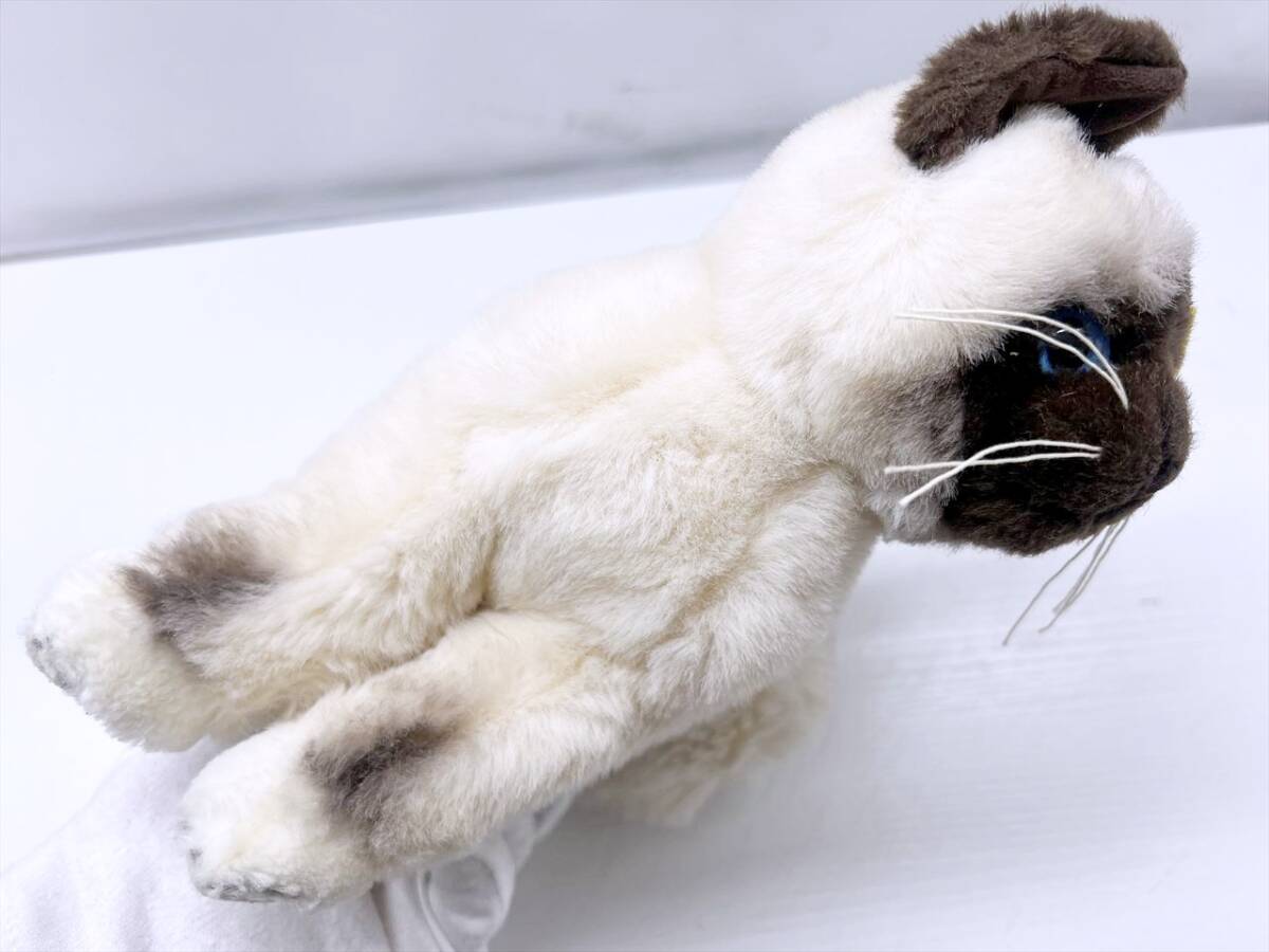 美品 Steiff シュタイフ バーマンキャット ぬいぐるみ 099458 高 美品 Steiff シュタイフ バーマンキャット ぬいぐるみ 099458 高