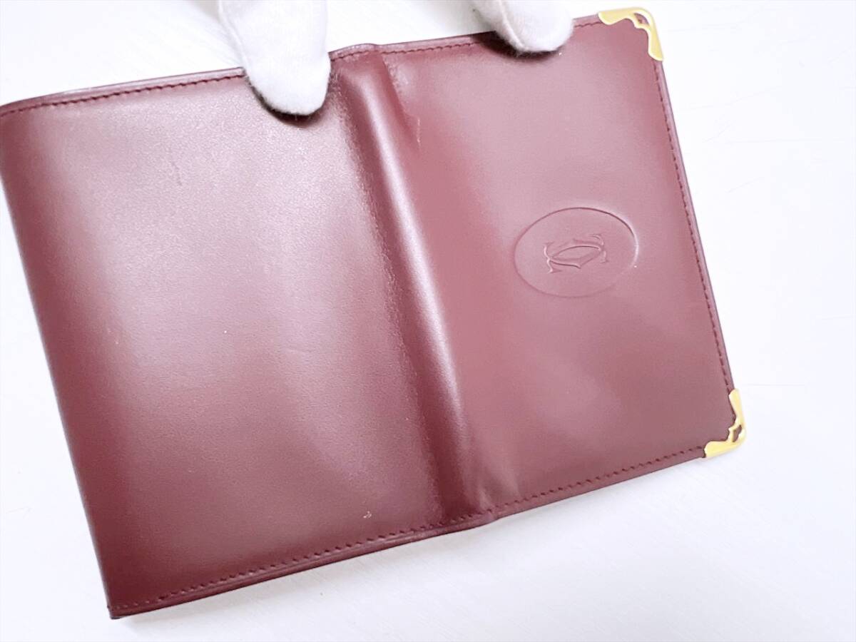 Cartier カルティエ マスト 名刺入れ カードケース ボルドー Cartier カルティエ マスト 名刺入れ カードケース ボルドー