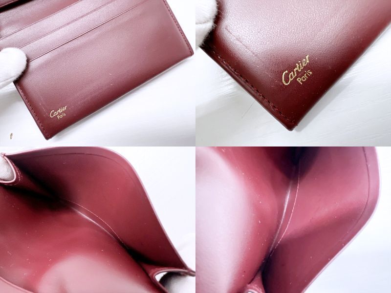 Cartier カルティエ マスト 名刺入れ カードケース ボルドー Cartier カルティエ マスト 名刺入れ カードケース ボルドー
