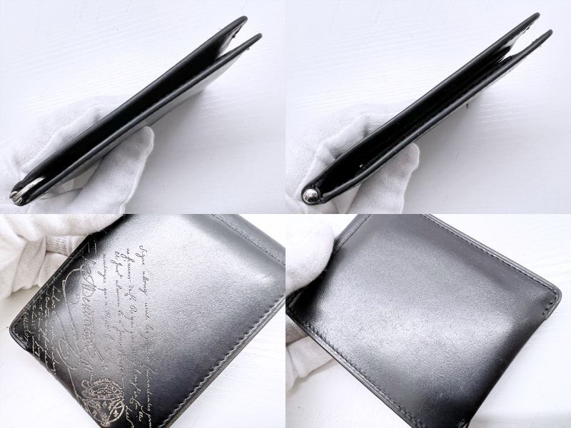 美品 Berluti ベルルッティ アッサオ スクリットレザー ビル 美品 Berluti ベルルッティ アッサオ スクリットレザー ビル