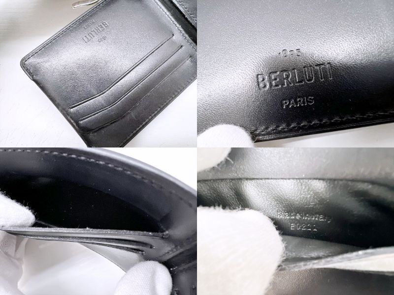美品 Berluti ベルルッティ アッサオ スクリットレザー ビル 美品 Berluti ベルルッティ アッサオ スクリットレザー ビル