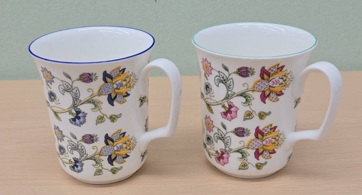 13570】MINTON ハドンホール ペアマグカップ 《ブルー/グリーン 13570】MINTON ハドンホール ペアマグカップ 《ブルー/グリーン