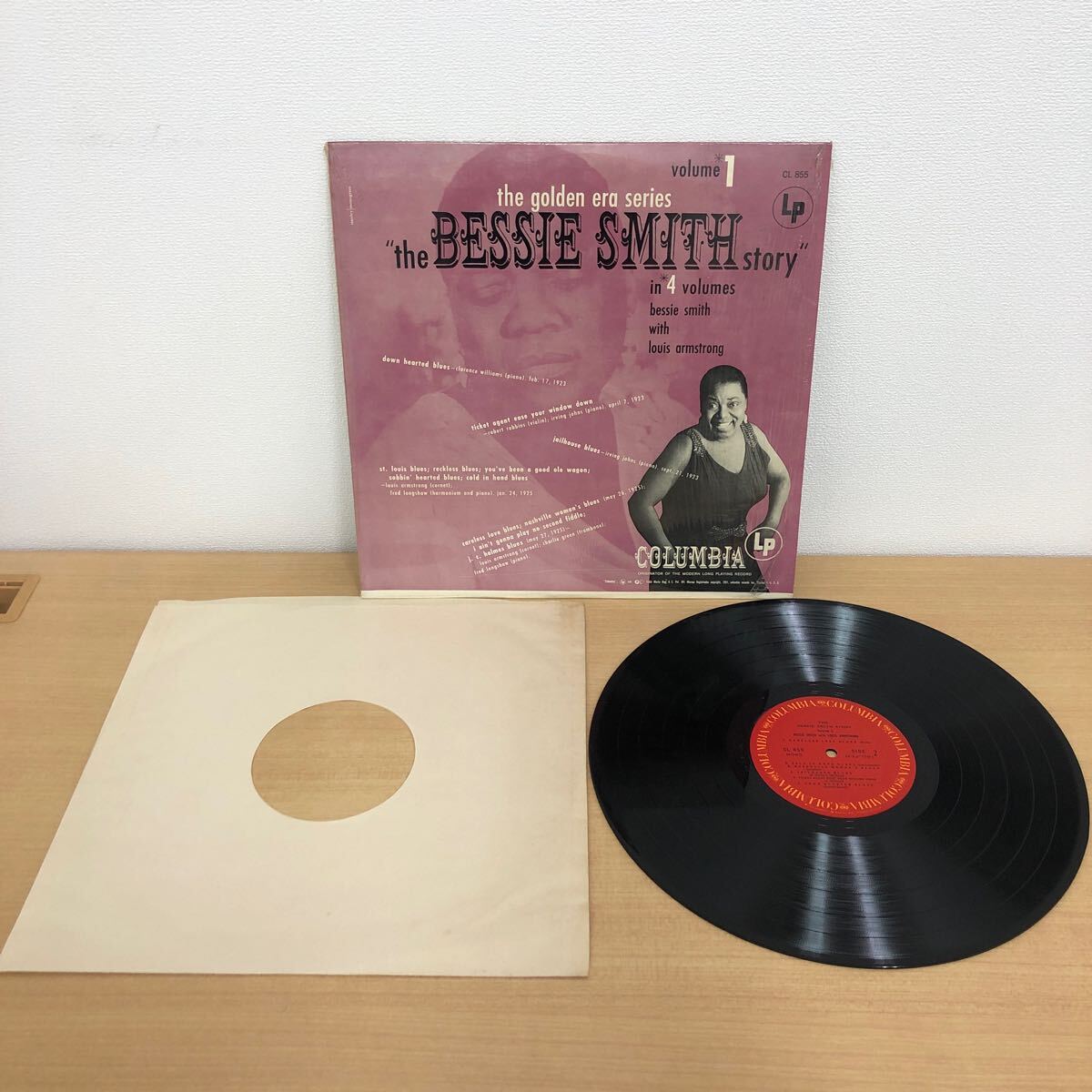Y0414A ベッシー?スミス the BESSIE SMITH story vol.1?3 LP レコード 3巻セット CL 855?857 米盤 輸入盤 洋楽 ブルース 