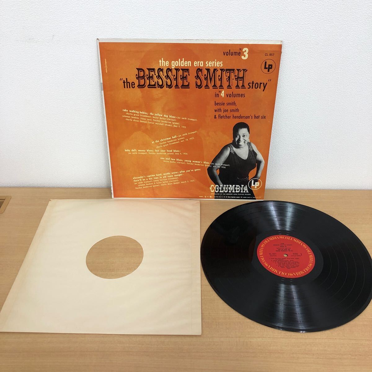 Y0414A ベッシー?スミス the BESSIE SMITH story vol.1?3 LP レコード 3巻セット CL 855?857 米盤 輸入盤 洋楽 ブルース 
