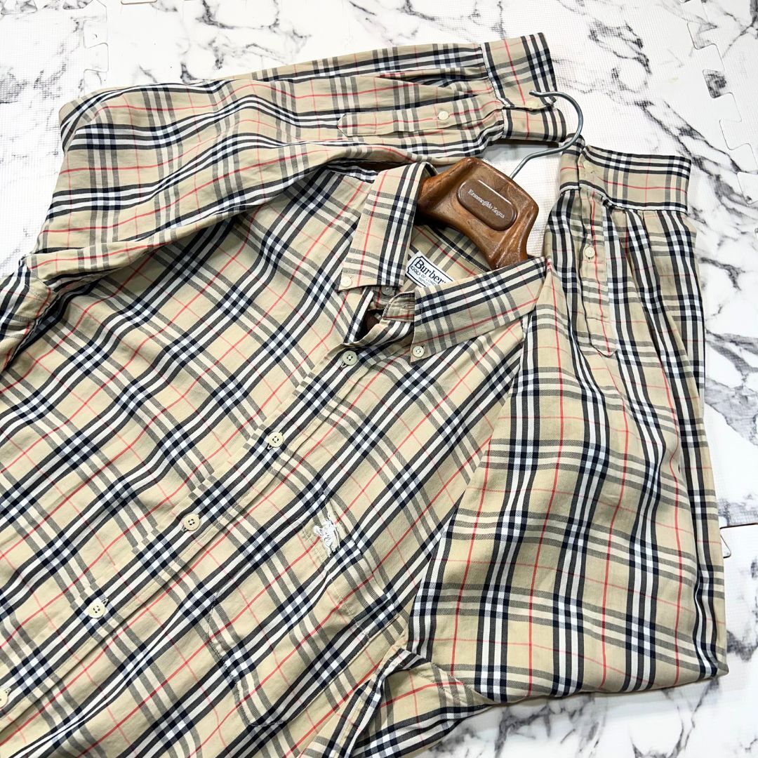 ノバチェック柄/43(XLサイズ) ○BURBERRY LONDON シャツ 長袖 ノバチェック柄/43(XLサイズ) ○BURBERRY LONDON シャツ 長袖