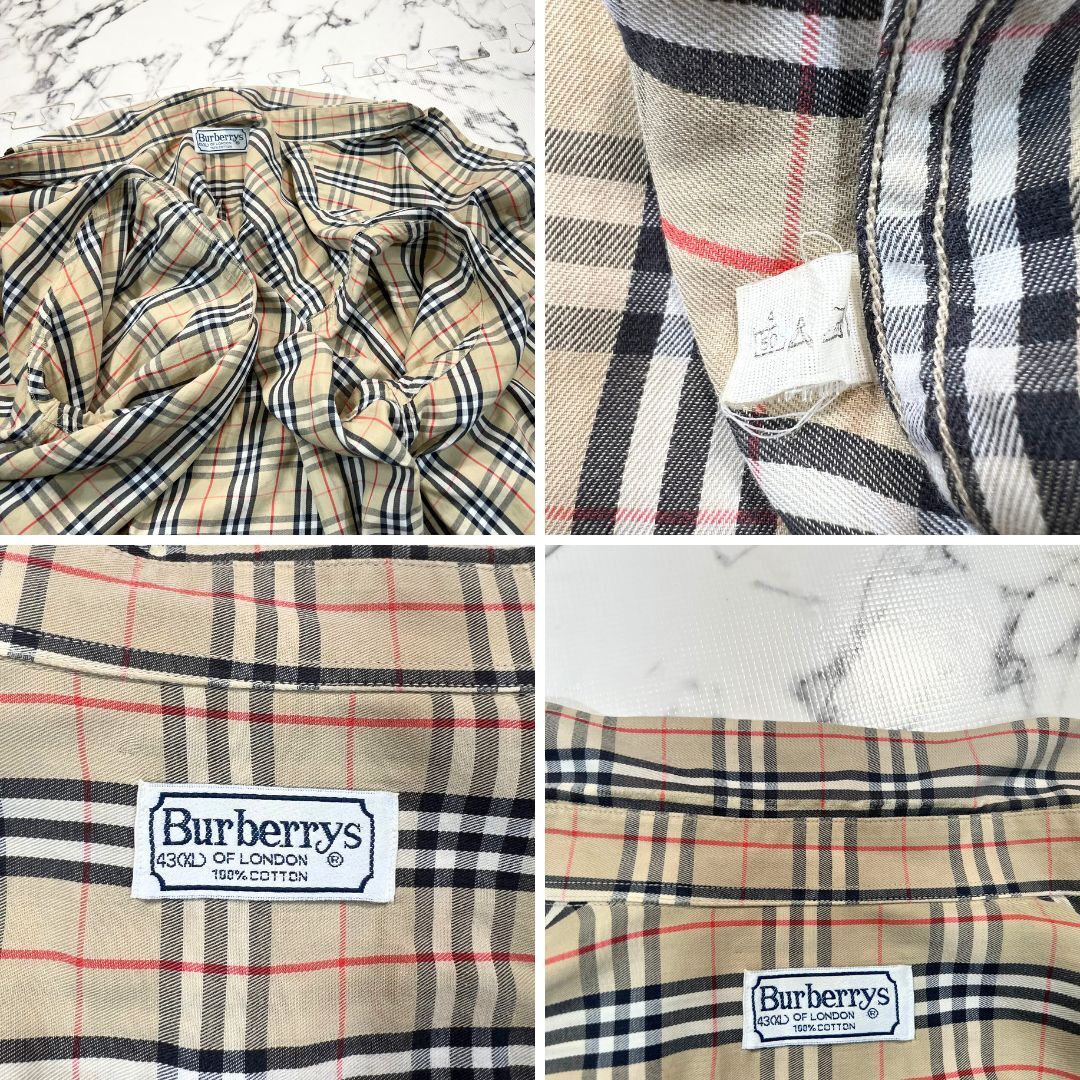 ノバチェック柄/43(XLサイズ) ○BURBERRY LONDON シャツ 長袖 ノバチェック柄/43(XLサイズ) ○BURBERRY LONDON シャツ 長袖