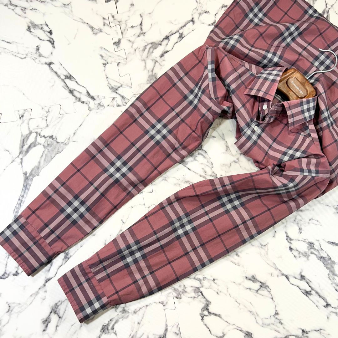 極美品/ストレッチ素材/メガチェック柄○BURBERRY バーバリー 極美品/ストレッチ素材/メガチェック柄○BURBERRY バーバリー