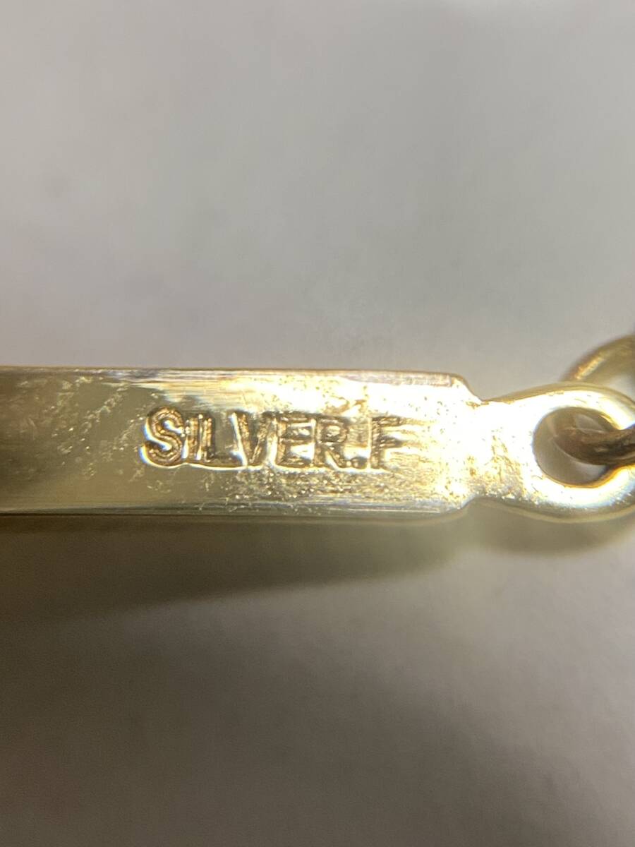 ◇ライオンスター Lion Star 鎖 K18 SILVER.F 刻印入 ネクタイ ◇ライオンスター Lion Star 鎖 K18 SILVER.F 刻印入 ネクタイ