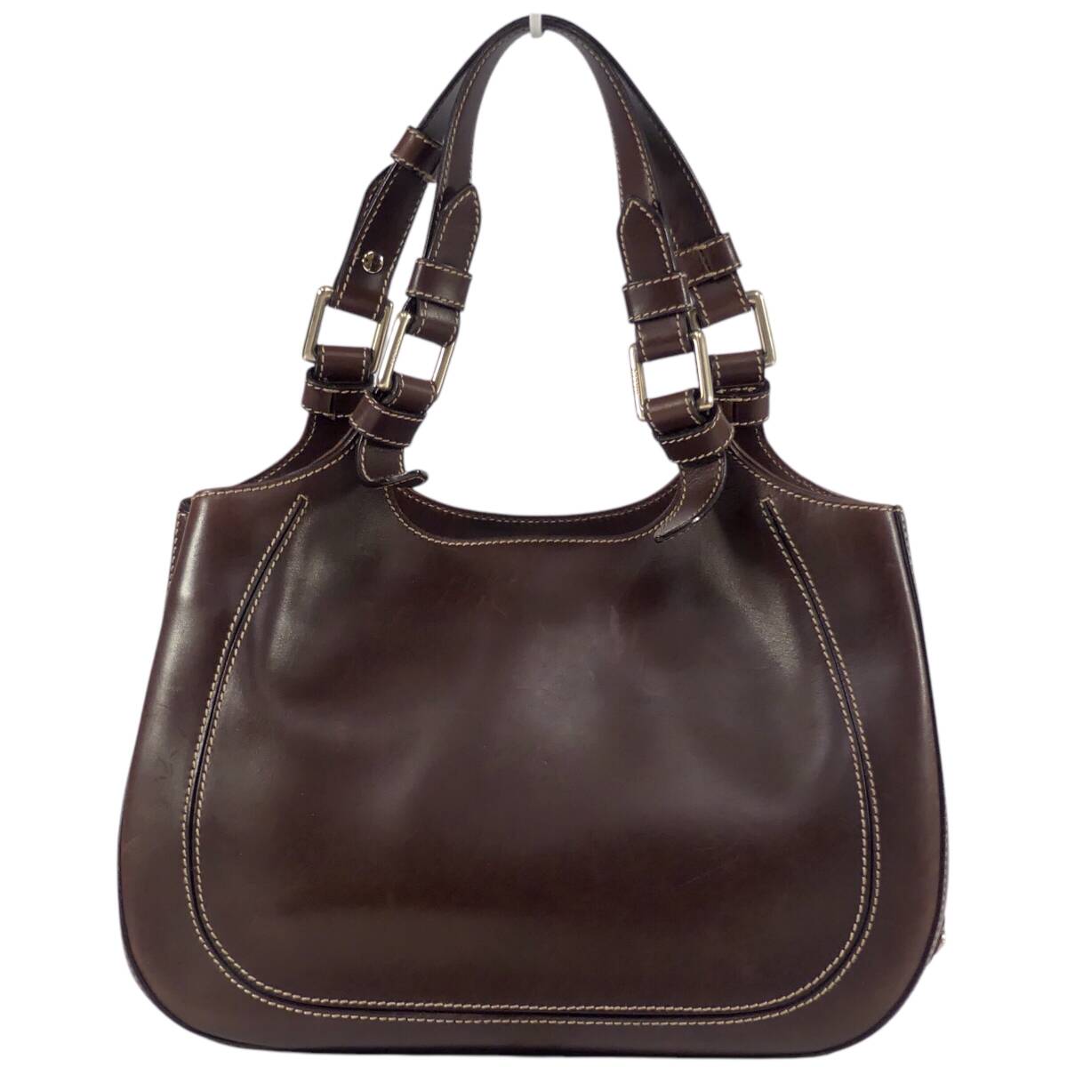 即決 BALLY レザートートバッグ バリー 茶 ブラウン メタル 即決 BALLY レザートートバッグ バリー 茶 ブラウン メタル