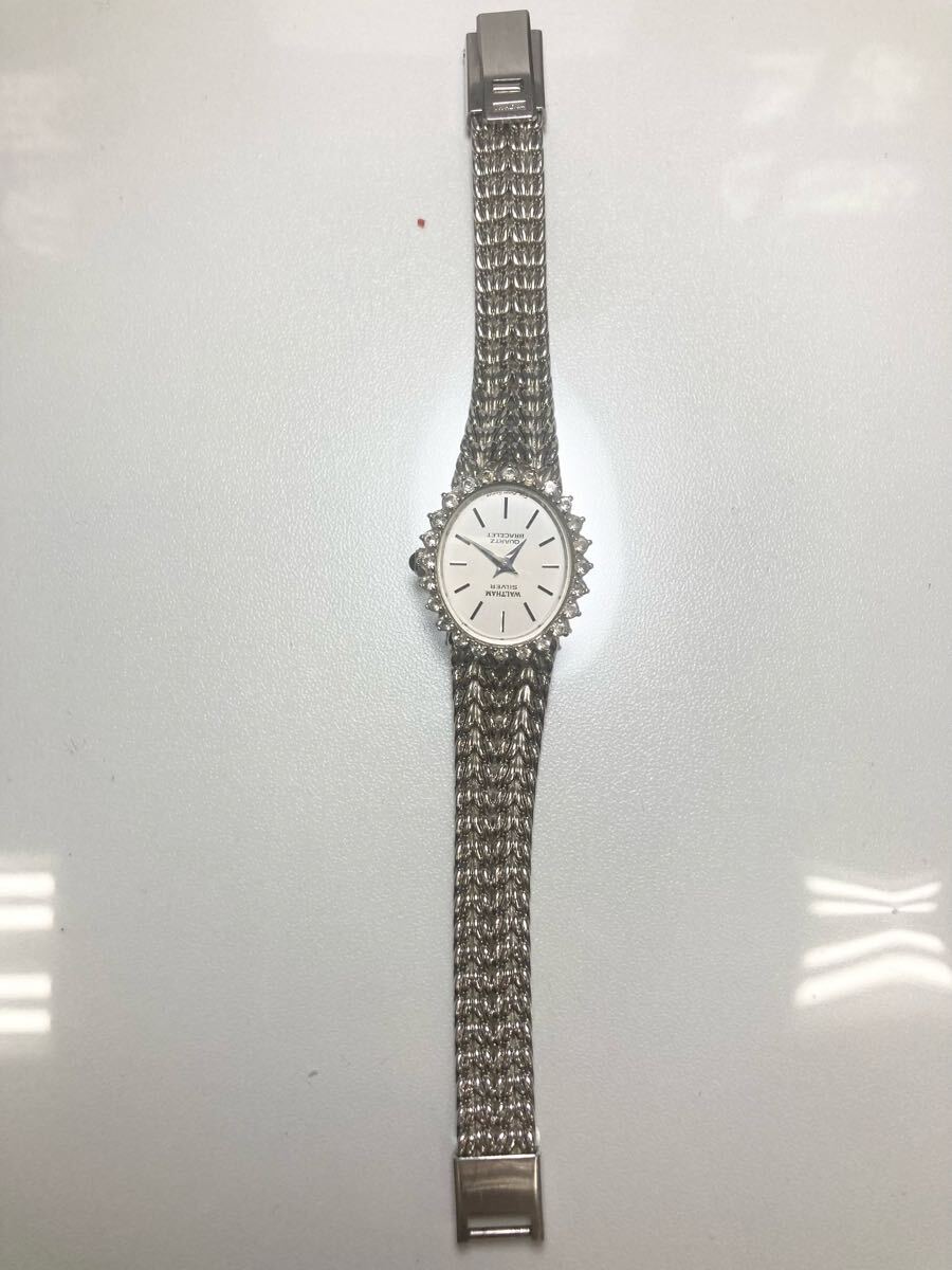 1円スタート ウォルサム Waltham クォーツ 腕時計SILVER 1円スタート ウォルサム Waltham クォーツ 腕時計SILVER