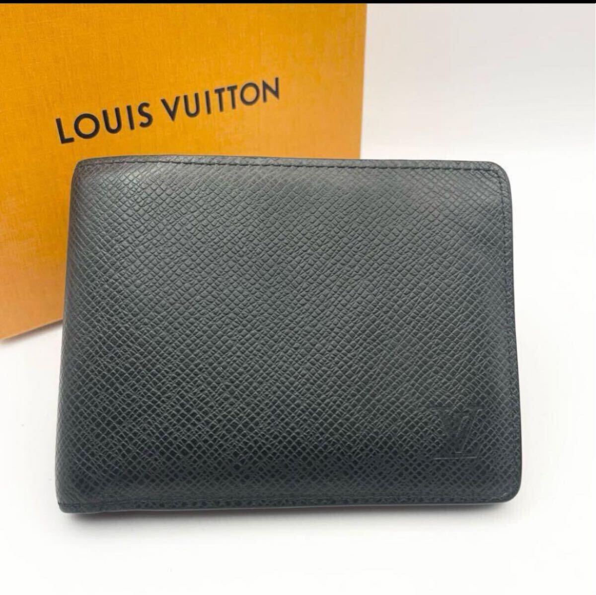 鑑定済】1円〜 LOUIS VUITTON ルイヴィトン 二つ折り財布 タイガ 鑑定済】1円〜 LOUIS VUITTON ルイヴィトン 二つ折り財布 タイガ