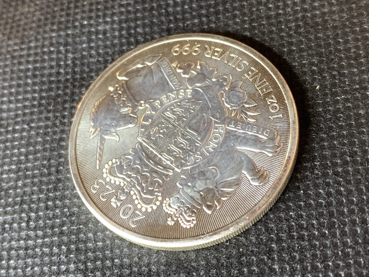 2018 英領ジブラルタル 英国王室の紋章・ライオン 銀貨 - メルカリ