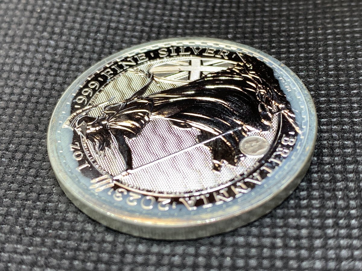31.1グラム 2023年 (新品) イギリス「ブリタニア」純銀 1オンス 31.1グラム 2023年 (新品) イギリス「ブリタニア」純銀 1オンス