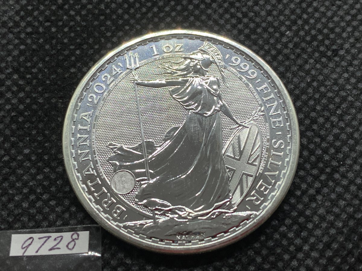 31.1グラム 2024年 (新品) イギリス「ブリタニア」純銀 1オンス 31.1グラム 2024年 (新品) イギリス「ブリタニア」純銀 1オンス