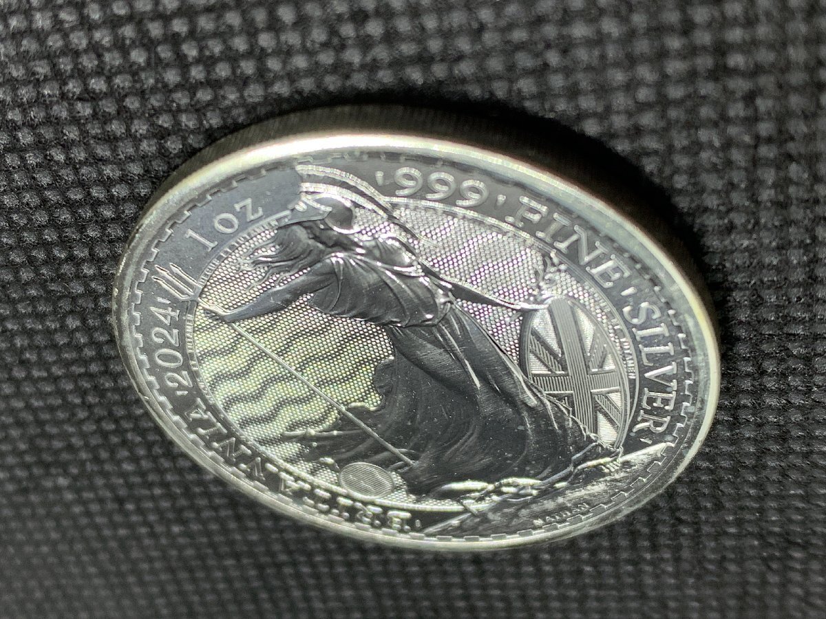 31.1グラム 2024年 (新品) イギリス「ブリタニア」純銀 1オンス 31.1グラム 2024年 (新品) イギリス「ブリタニア」純銀 1オンス