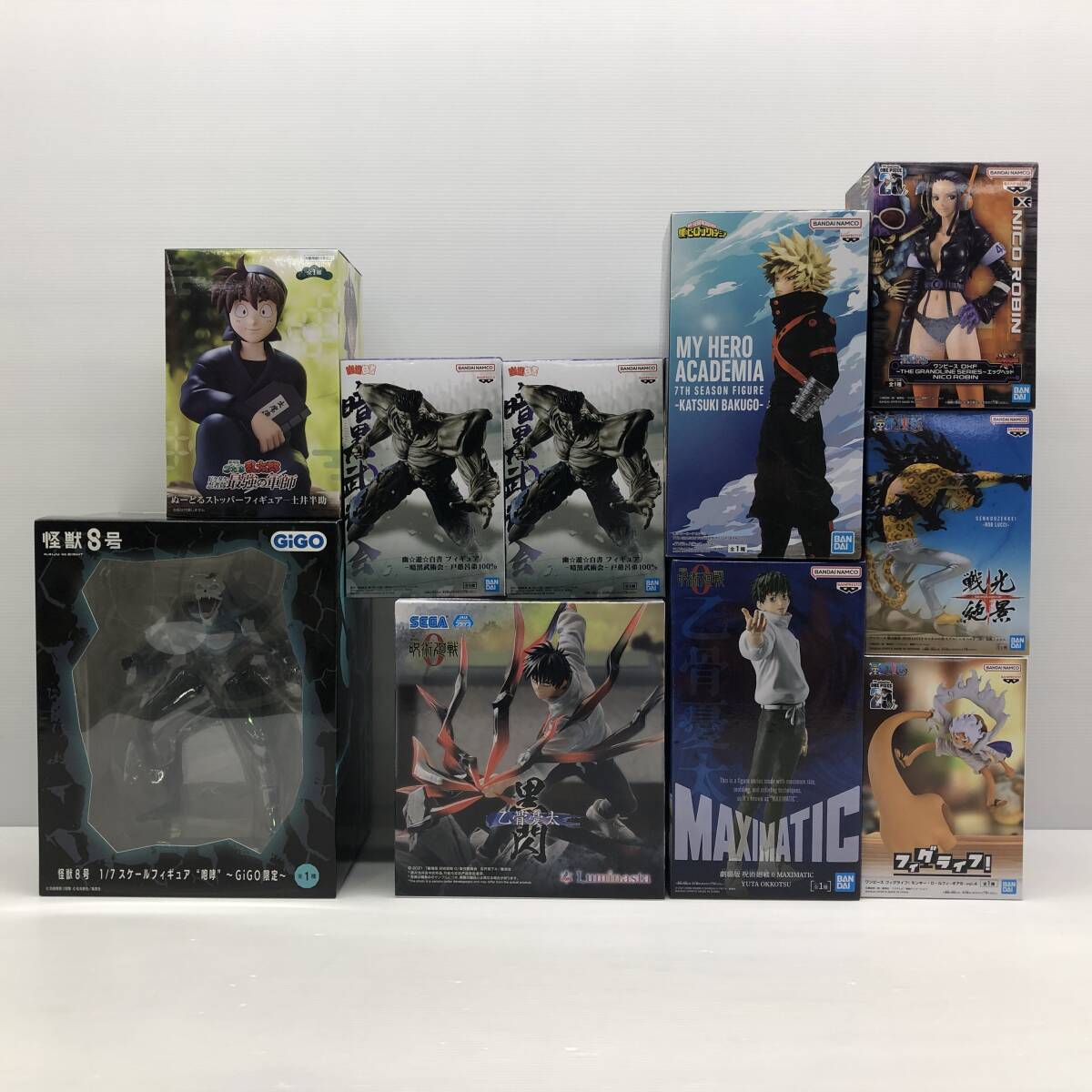 玩y73 フィギュア 【120】10点まとめプライズ ◇怪獣8号/呪術廻 玩y73 フィギュア 【120】10点まとめプライズ ◇怪獣8号/呪術廻