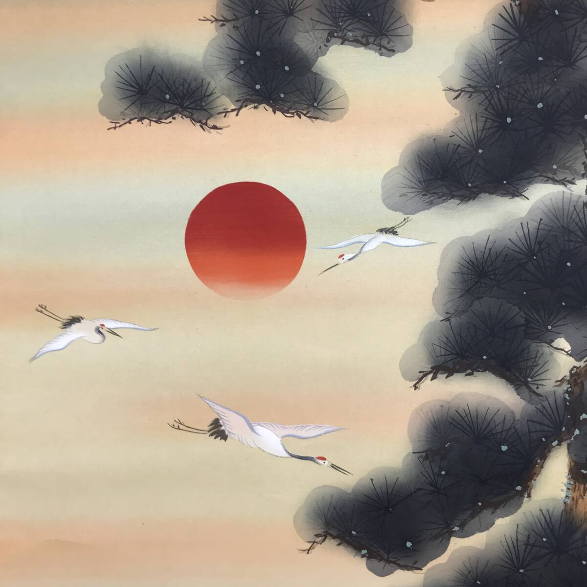 真作/國井道成/国井道成/高砂之図/祝掛軸/正月掛軸/人物図/掛軸 真作/國井道成/国井道成/高砂之図/祝掛軸/正月掛軸/人物図/掛軸