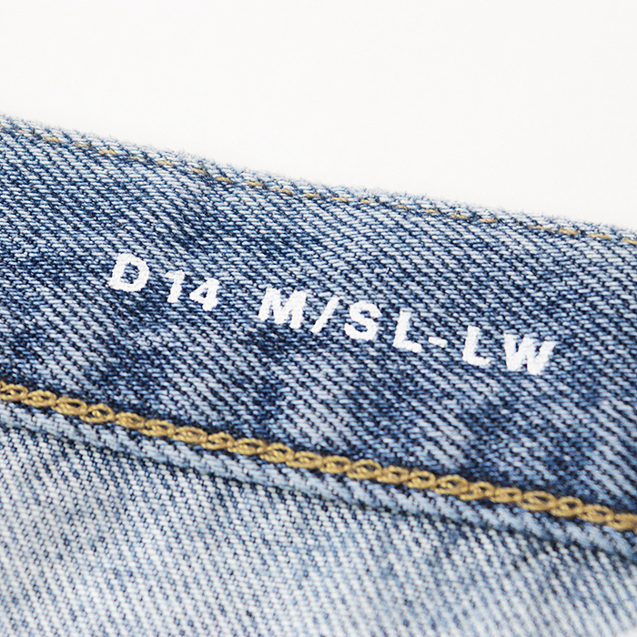 【美品】SAINT LAURENT PARIS サンローランパリ パンツ 2017年制 デニム クラッシュ ジーンズ ロゴ 刺繍 メンズ 31 ライトインディゴ 伊制