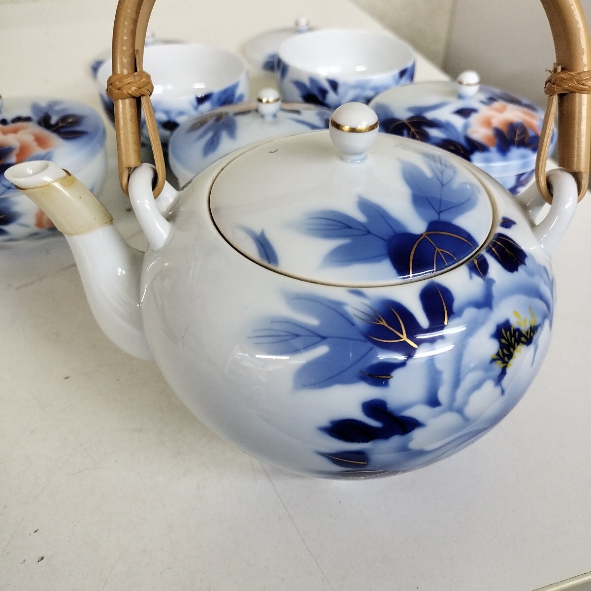深川製磁 茶器セット 茶器揃 急須 湯呑 蓋付湯呑 茶器 5客 深川製磁 茶器セット 茶器揃 急須 湯呑 蓋付湯呑 茶器 5客