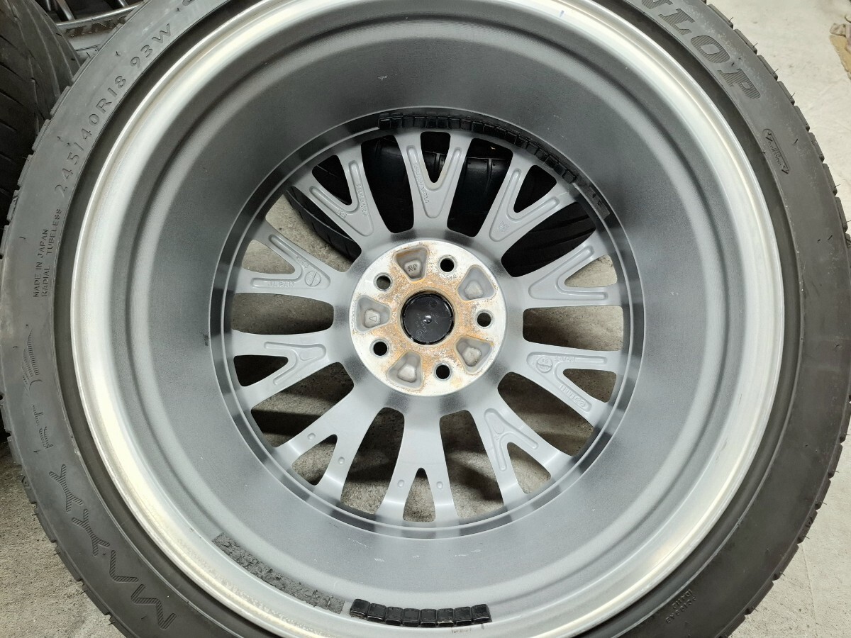 美品】スバル WRX STI 純正 ホイールタイヤ 2019 DUNLOP SPORT 美品】スバル WRX STI 純正 ホイールタイヤ 2019 DUNLOP SPORT