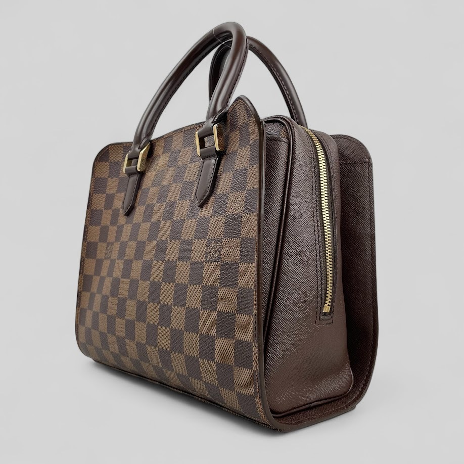 ほぼ未使用■ルイ ヴィトン■ダミエ トリアナ N51155 ハンドバッグ LOUIS VUITTON エべヌ